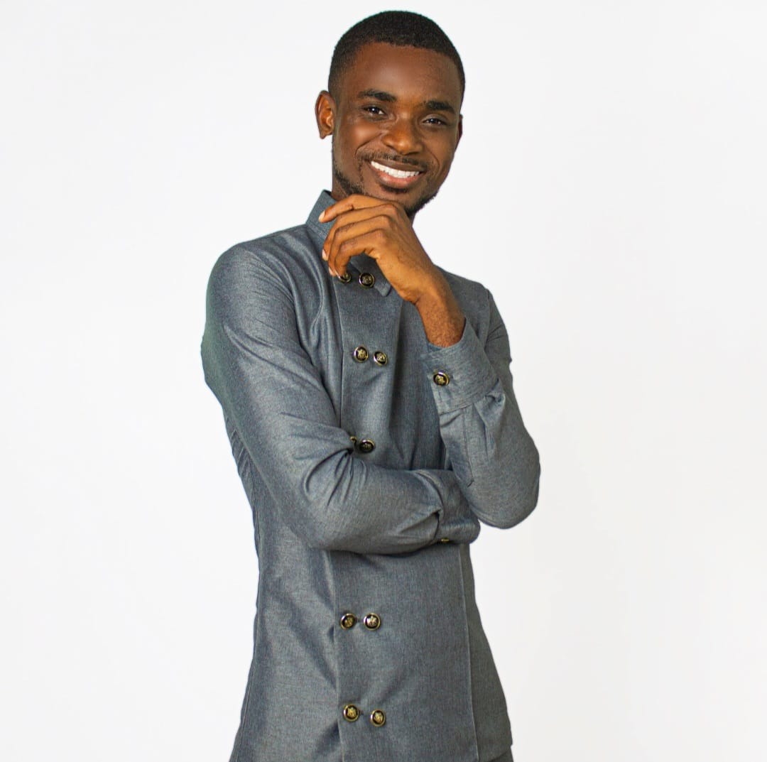 Woman in brown skirt suit